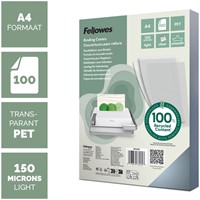 Voorblad Fellowes A4 PET 150micron recycled 100 stuks-3