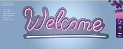 Ledbord Lumineo indoor USB neon Welcome