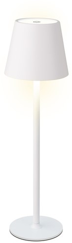 Tafellamp Lumineo led oplaadbaar steady binnen wit