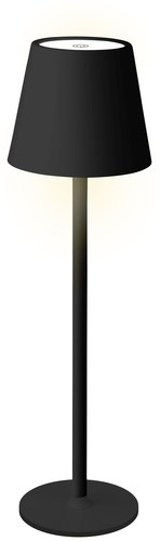 Tafellamp Lumineo led oplaadbaar steady binnen zwart
