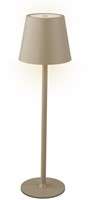 Tafellamp Lumineo led oplaadbaar steady binnen bruin