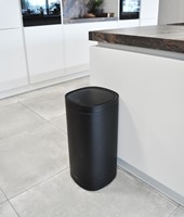 Afvalbak Desq Touch 50 liter RVS zwart-1