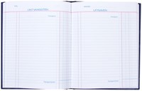 Kasboek Quantore 165x210mm 192blz 1 kolom blauw-2