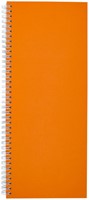 Notitieboek Quantore 135x330mm lijn 160blz 70gr spiraal oranje