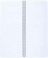 Notitieboek Quantore 135x330mm lijn 160blz 70gr spiraal oranje-2