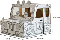 Kartonnen Dinosaurustruck XL Bankers Box Play inkleurbaar-2