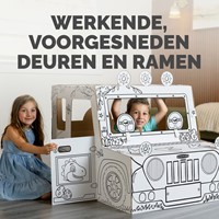 Kartonnen Dinosaurustruck XL Bankers Box Play inkleurbaar-2