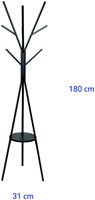 Kapstok MAUL Avalon staand 180cm zwart-3