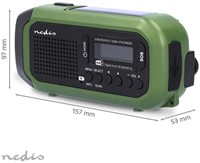 Noodradio Nedis DAB+ FM zonnepaneel-1
