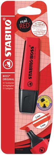 Markeerstift STABILO Boss 70/48 echt rood blister à 1 stuk
