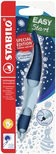 Rollerpen STABILO Easyoriginal linkshandig 3D DreamWorld medium blauw