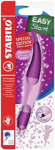 Rollerpen STABILO Easyoriginal rechtshandig 3D DreamWorld medium roze