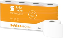 Toiletpapier Satino MT1 HiCycle 2-laags 8x400 vel wit 067910