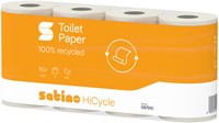 Toiletpapier Satino MT1 HiCycle 2-laags 8x400 vel wit 067910-3