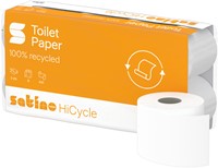 Toiletpapier Satino MT1 HiCycle 2-laags 8x400 vel wit 067800