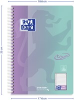 Spiraalblok Oxford Touch B5 gelijnd 160 pagina's assorti-1