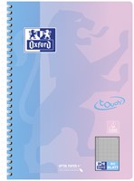 Spiraalblok Oxford Touch B5 geruit 5mm160 pagina's assorti