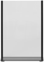 Kaarthouder Europel metaal met acryl bord A4 zwart-2