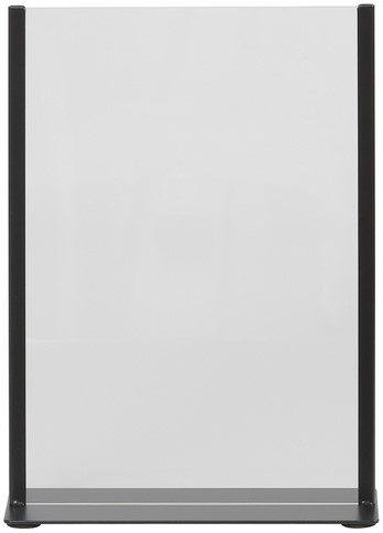 Kaarthouder Europel metaal met acryl bord A4 zwart-2