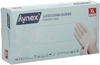 Handschoen Hynex latex XL wit 5gr 100 stuks-2