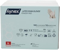 Handschoen Hynex latex XL wit 5gr 100 stuks-3