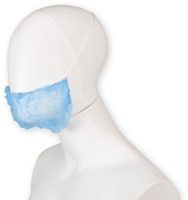 Baardnet Hynex non-woven blauw pp 100 stuks-2