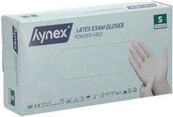 Handschoen Hynex latex S wit 5gr 100 stuks