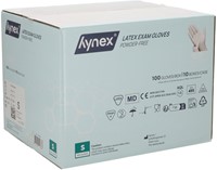 Handschoen Hynex latex S wit 5gr 100 stuks-2