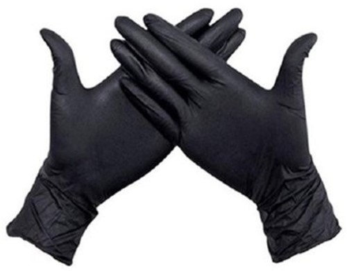 Handschoen Hynex nitril M zwart 5gr extra sterk100 stuks-2