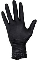 Handschoen Hynex nitril M zwart 5gr extra sterk100 stuks-3