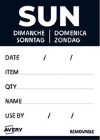 Etiket Avery HACCP zondag-zwart 40x56mm 500 stuks-2