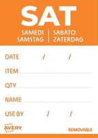 Etiket Avery HACCP zaterdag-oranje 40x56mm 500st-2