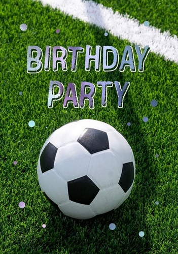 Wenskaart Hallmark uitnodiging voetbal pak à 6 stuks