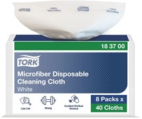Microvezeldoek Tork Premium disposable 40 vel wit 183700-2