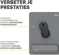 Muismat met polssteun Fellowes Breyta XL grijs-3