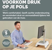 Muismat met polssteun Fellowes Breyta XL grijs-1