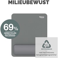 Muismat met polssteun Fellowes Breyta grijs-5
