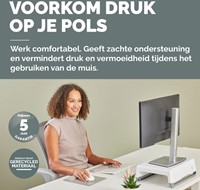 Muismat met polssteun Fellowes Breyta zand-1