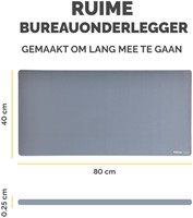 Bureau-onderlegger Fellowes Breyta blauw-2