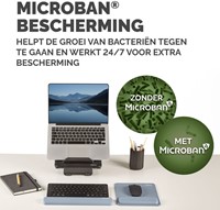 Muismat met polssteun Fellowes Breyta blauw-2