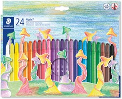 Waxpotlood Staedtler Noris twister set à 24 kleuren