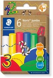 Boetseerklei Staedtler Noris jumbo set à 6 kleuren
