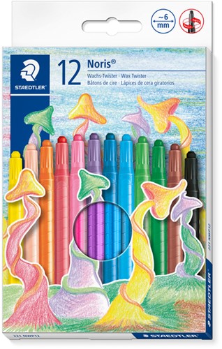 Waxpotlood Staedtler Noris twister set à 12 kleuren