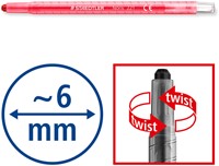 Waxpotlood Staedtler Noris twister set à 12 kleuren-2