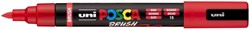 Paintmarker Uni POSCA PC-5BR brushpunt medium rood
