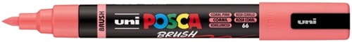 Paintmarker Uni POSCA PC-5BR brushpunt medium koraal