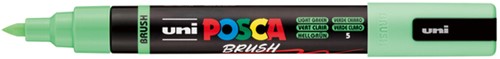 Paintmarker Uni POSCA PC-5BR brushpunt medium lichtgroen