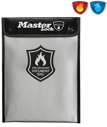 Brandwerende en waterbestendige documententas MasterLock 28x38cm-2