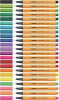 Fineliner STABILO point 88 Animal Vibes mini fijn assorti blister à 8 stuks-2