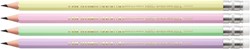 Potlood Bic HB met gom pastel assorti